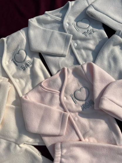 Pack of 3 Newborn Winter Jabla Dresses – Soft, Warm