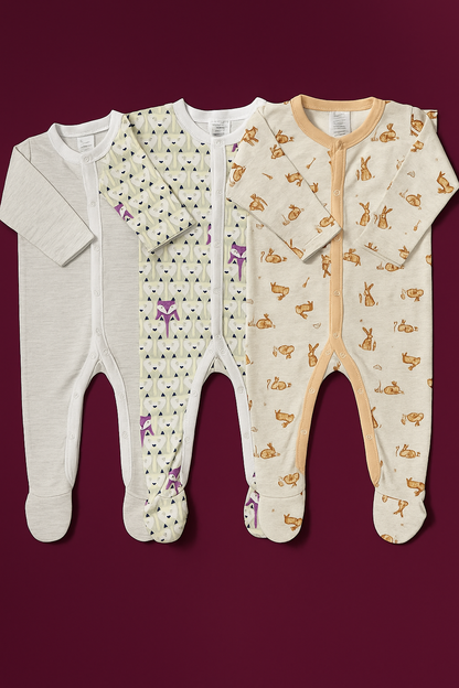 Pack of 3 Baby Rompers – Everyday Wear for Kids