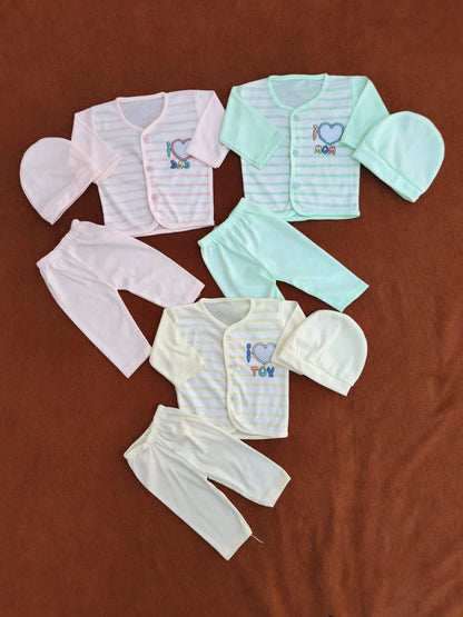 Soft Summer Pack of 3 Dresses for Newborn