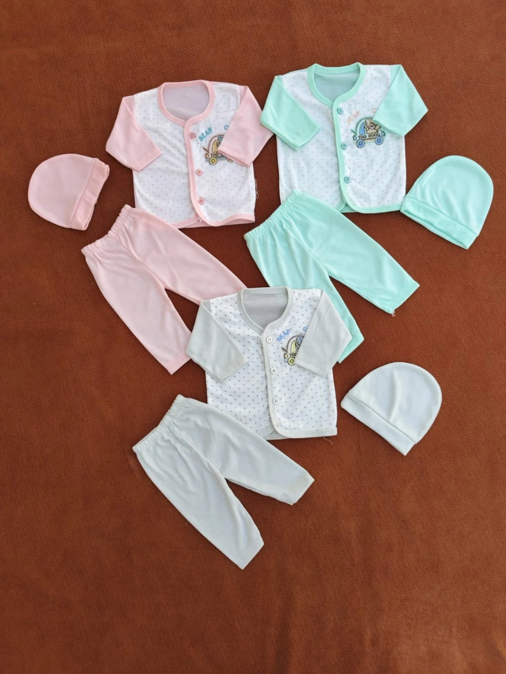 Soft Summer Pack of 3 Dresses for Newborn