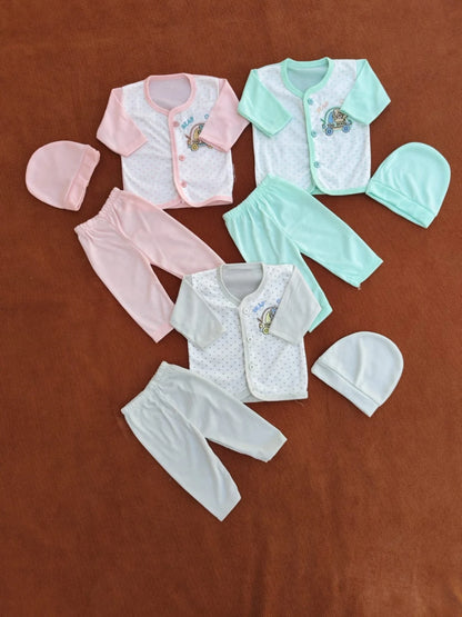Soft Summer Pack of 3 Dresses for Newborn