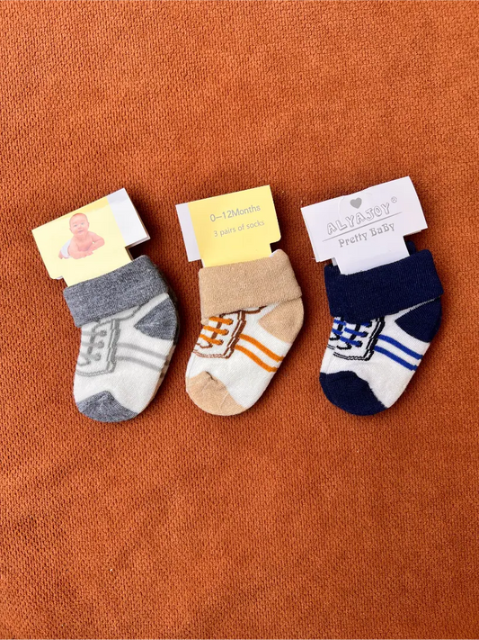 Pack of 3 Baby Warm Socks