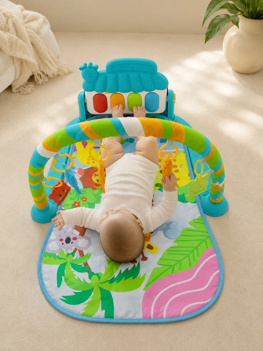 Baby Pedal Piano Play Mat with Activity Gym