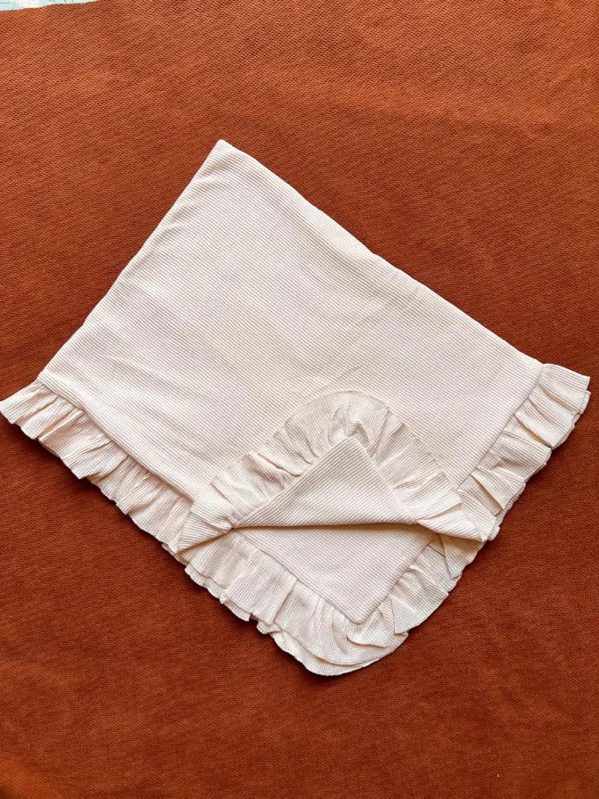 Premium Large Double-Sided Waffle Baby Blanket – Soft, Cozy & Breathable