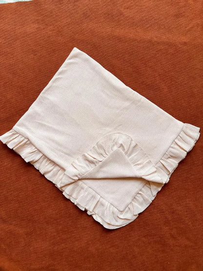 Premium Large Double-Sided Waffle Baby Blanket – Soft, Cozy & Breathable