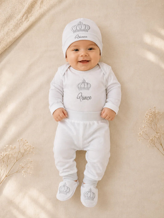 Prince Newborn Summer Starter Set – 7 Pcs Baby Clothing Set
