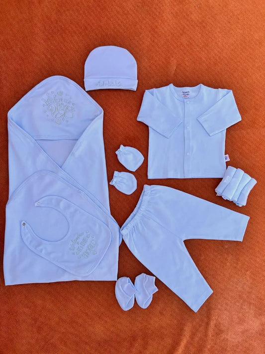 Little Prince Newborn Starter Set – 11 Pcs Baby Clothing Set