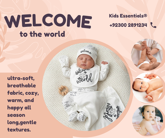 Welcome to the World – Premium 12-Piece Winter Newborn Set | Ultra Soft, Warm & Gift Ready | Kids Essentials®