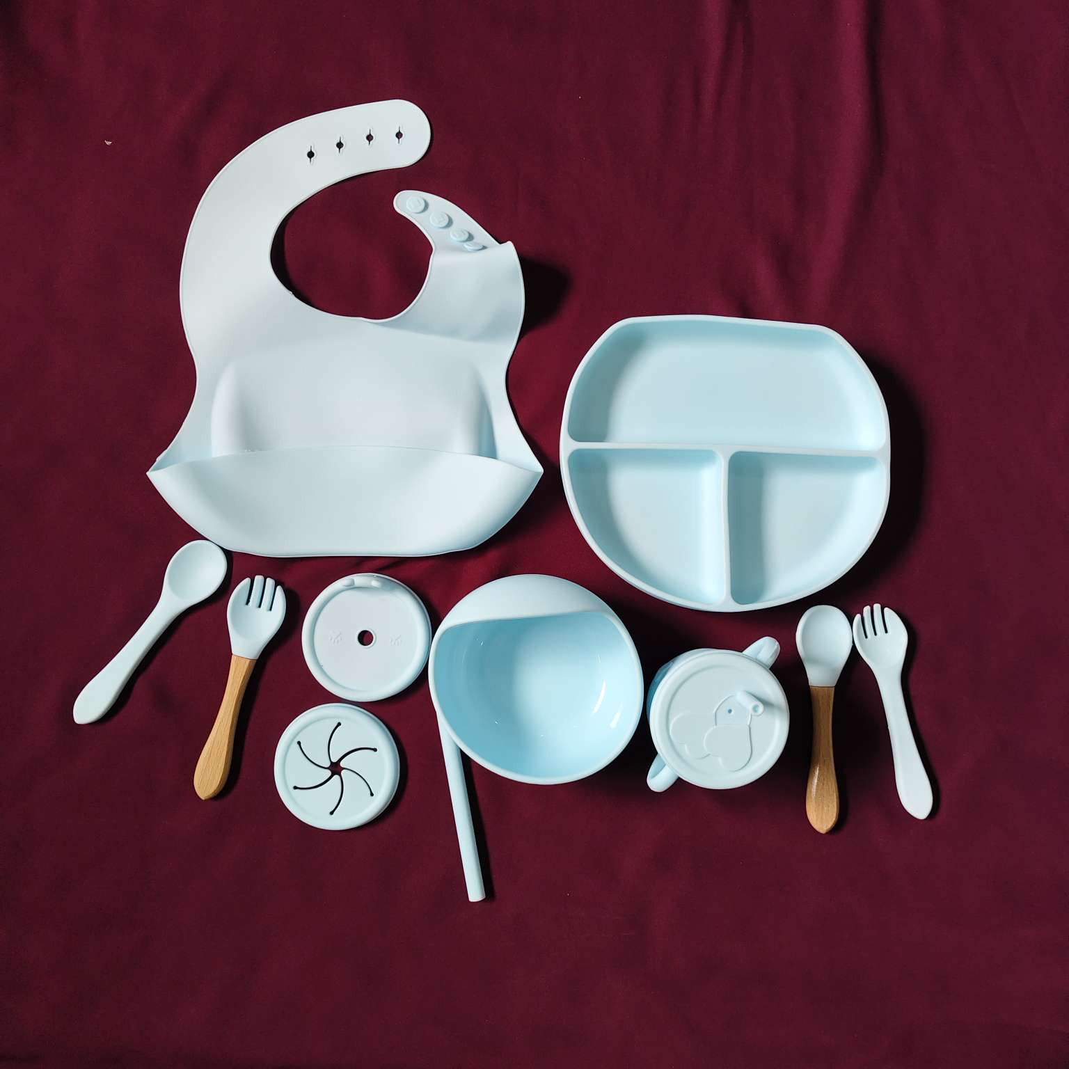 SILICONE FEEDING SET