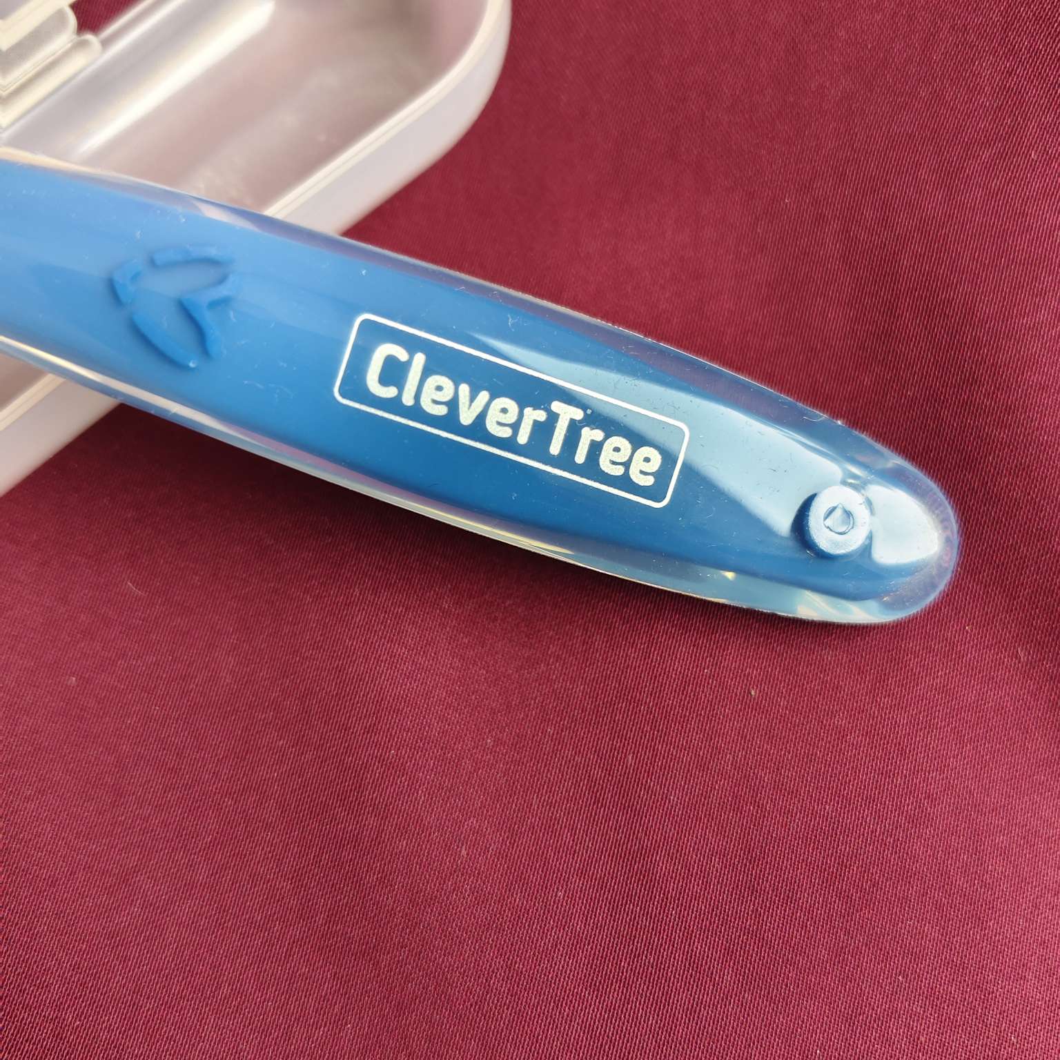 Silicon spoon with box blue 2