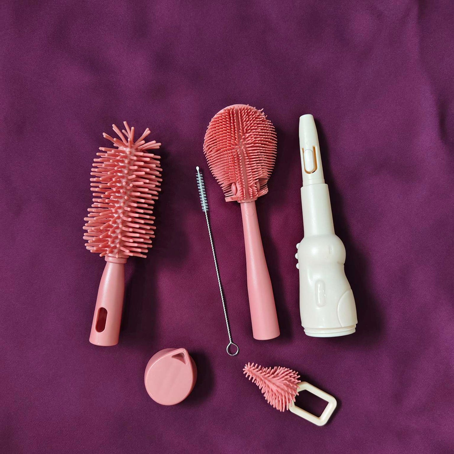 Silicone Feeding Bottle Cleaning Brush Set