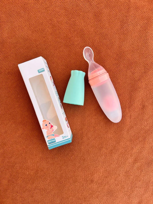 Silicone Baby Food Dispensing Spoon | Squeeze & Serve