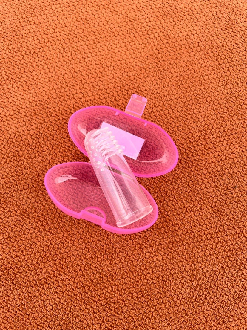 Silicone Finger Toothbrush with Storage Box