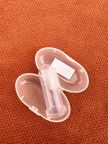 Silicone Finger Toothbrush with Storage Box