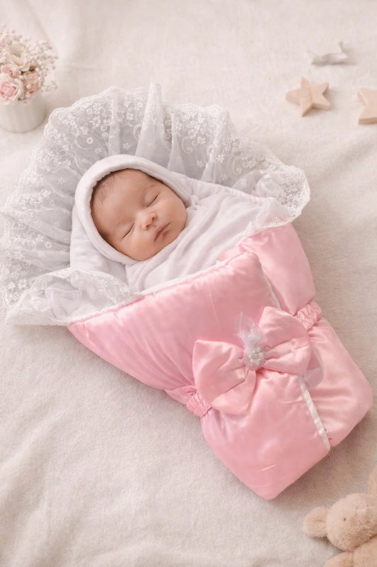 Soft Cotton Baby Carry Nests with Lace | Newborn