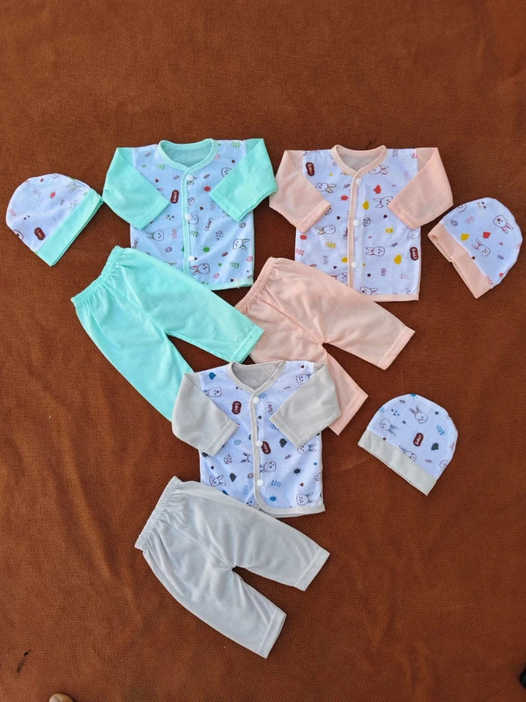 Newborn Jabla Dress Pack of 3 – Soft Baby Dress