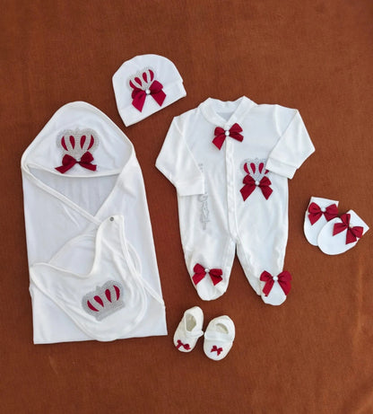 Summer 100% Cotton Turkish-Style Newborn Elegant Starter Set