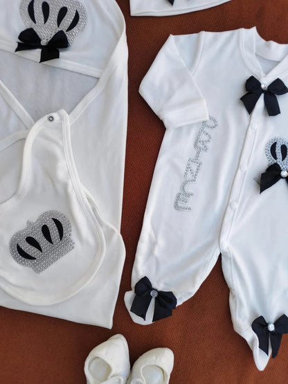 Summer 100% Cotton Turkish Newborn Prince Starter Set