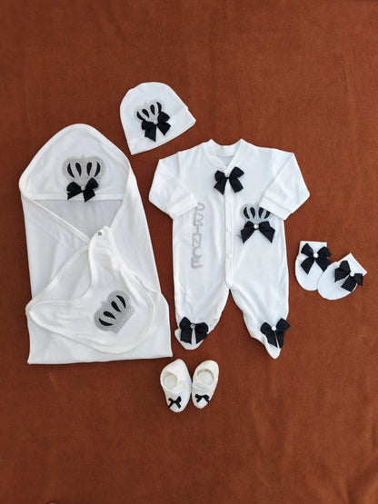 Summer 100% Cotton Turkish Newborn Prince Starter Set
