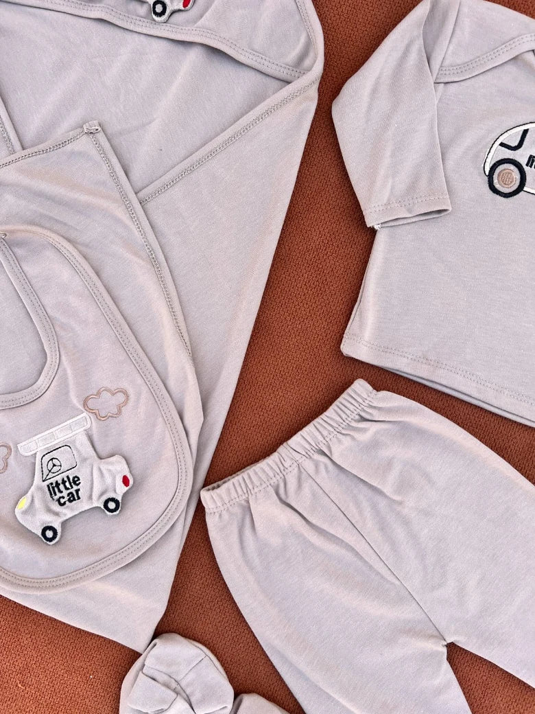 Summer 100% Cotton Starter Set for Newborn | Little Car