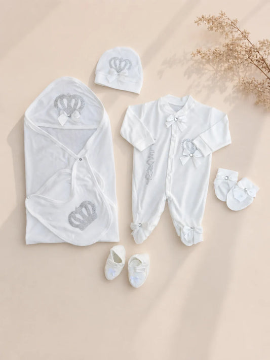 Summer 100% Cotton Turkish-Style Newborn Elegant Starter Set