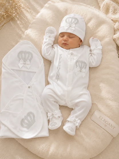 Summer 100% Cotton Turkish-Style Newborn Elegant Starter Set