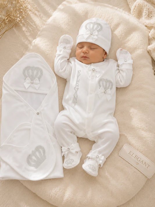 Summer 100% Cotton Turkish-Style Newborn Elegant Starter Set