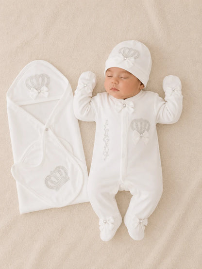 Summer 100% Cotton Turkish-Style Newborn Elegant Starter Set