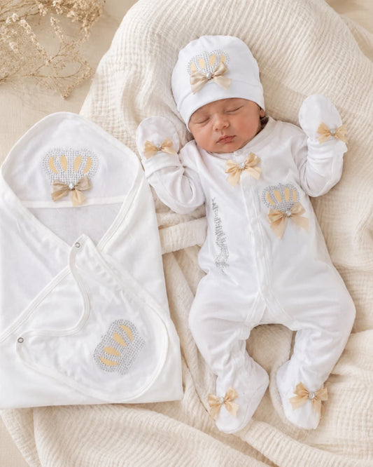 Summer 100% Cotton Turkish-Style Newborn Elegant Starter Set