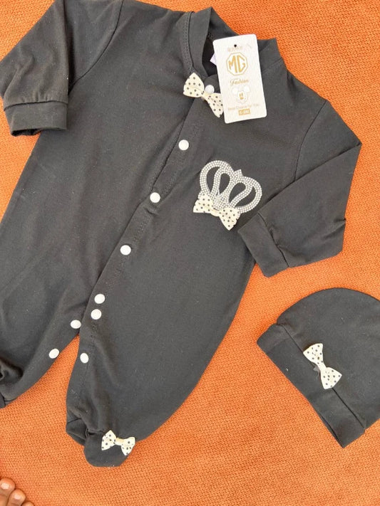 Summer Turkish Style Baby Romper with Cap and mittens