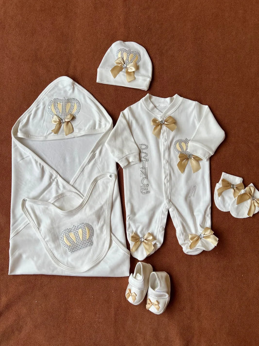 Summer 100% Cotton Turkish-Style Newborn Prince Starter Set
