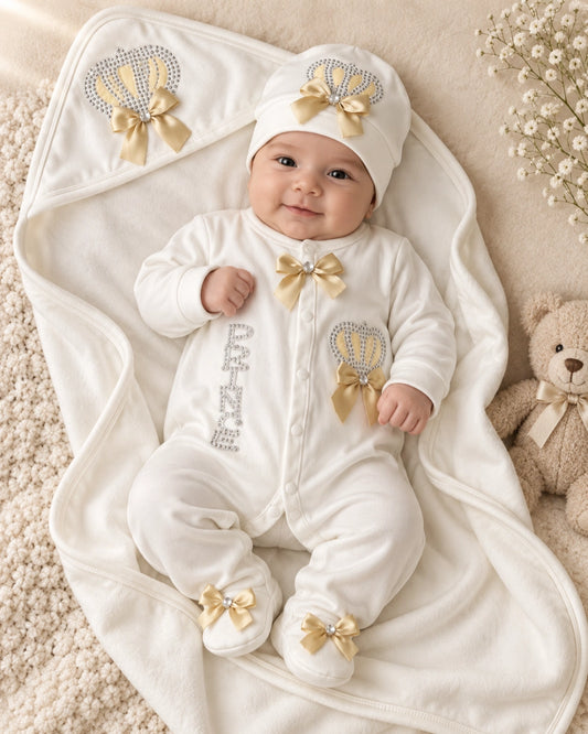 Summer 100% Cotton Turkish-Style Newborn Prince Starter Set