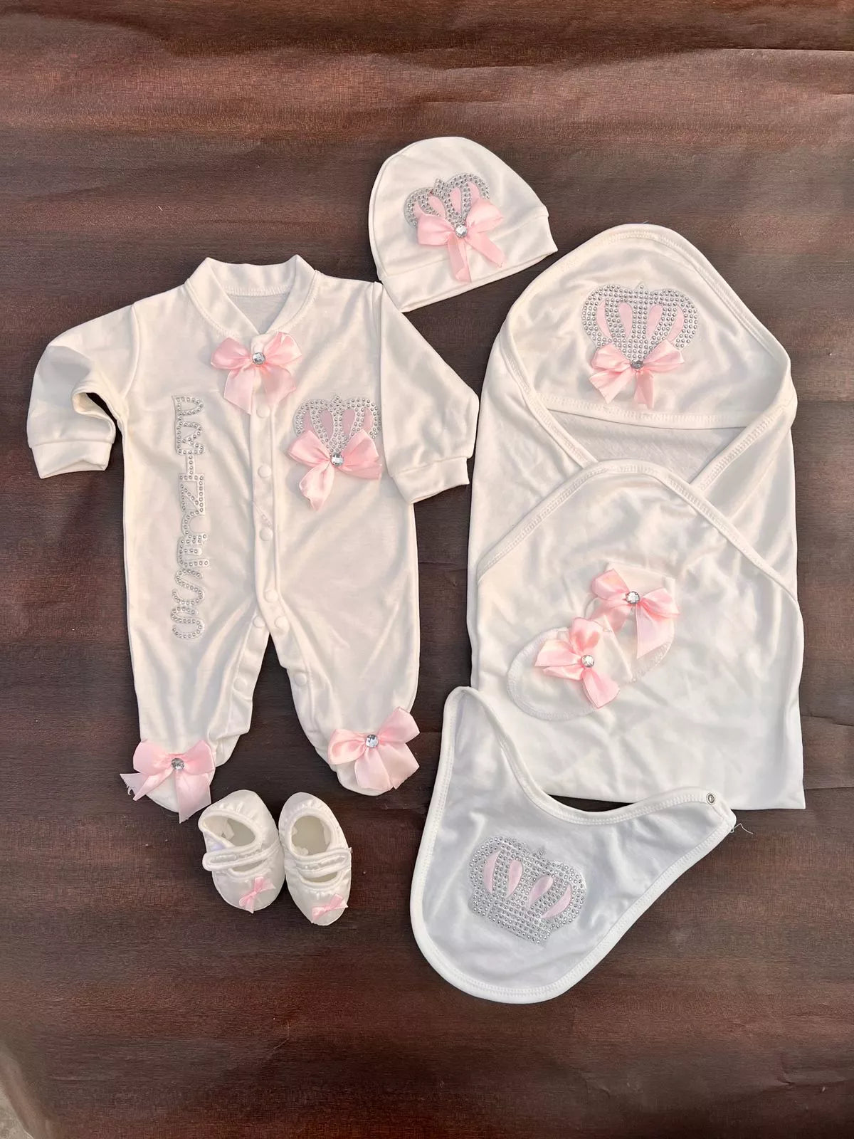 Summer 100% Cotton Turkish-Style Newborn Princess Starter Set