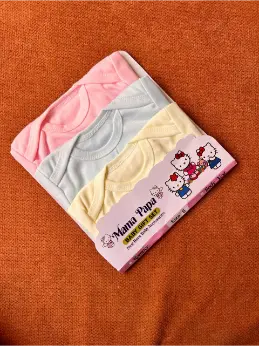 Pack of 3 Full Sleeves Baby Vests - Colorful
