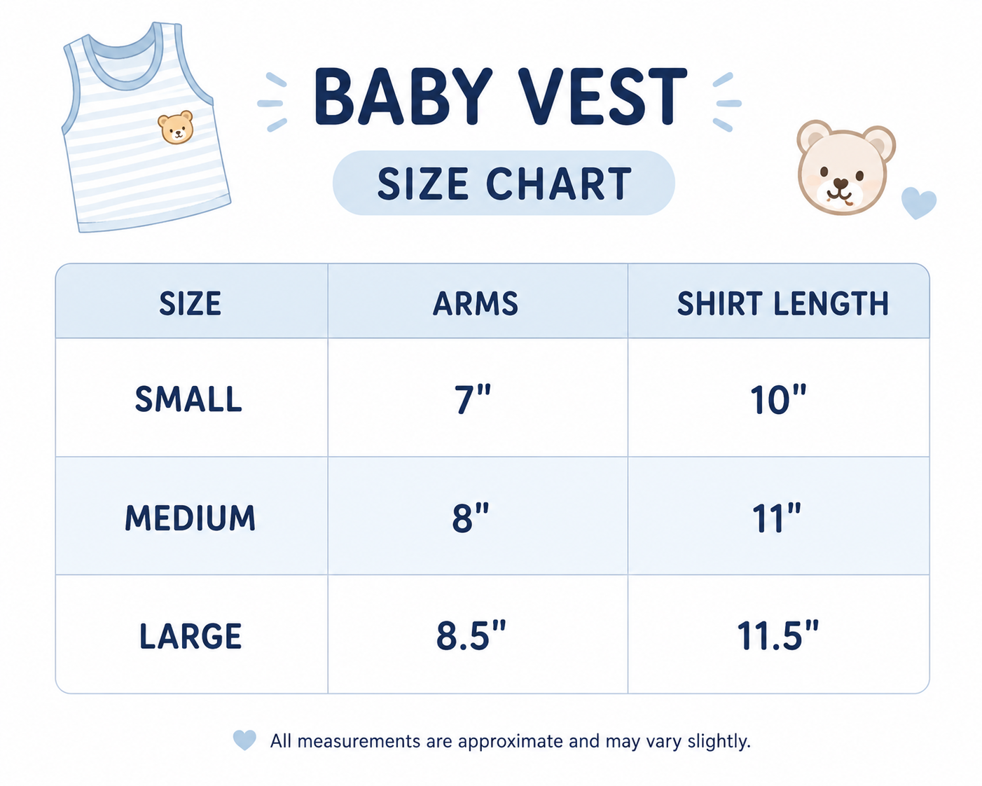 Pack of 3 Full Sleeves Baby Vests - White