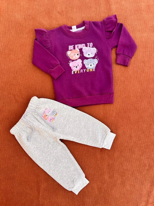 Kids Winter Clothing Set – Warm Top & Cozy Joggers