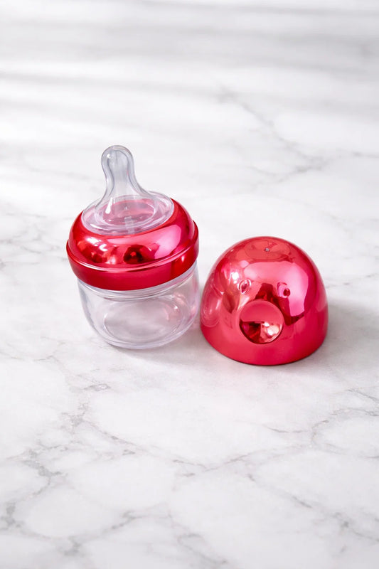 Wide Neck Baby Feeders with Shiny Lids & Handles | 2oz |  BPA-Free