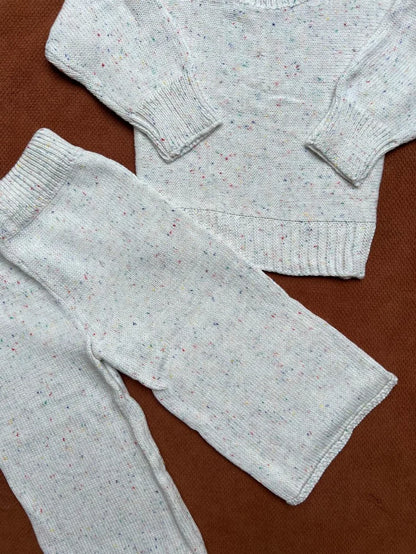 Winter Wool Baby 2 Piece Suit – Soft Knitted Shirt & Trouser Set for