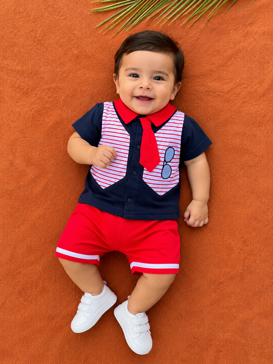 Summer Imported Baby Cotton Sets – boys blue