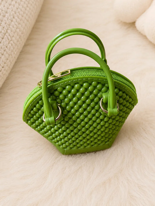 Stylish Mini Woven Handbag for Kids & Toddlers – Trendy Small Carry Bag
