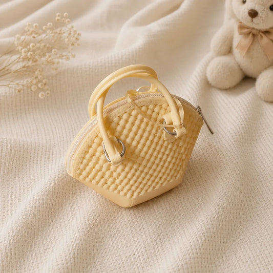Stylish Mini Woven Handbag for Kids & Toddlers – Trendy Small Carry Bag