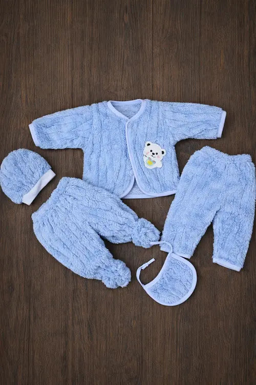 Winter Complete Newborn Baby 5-Piece fur Set