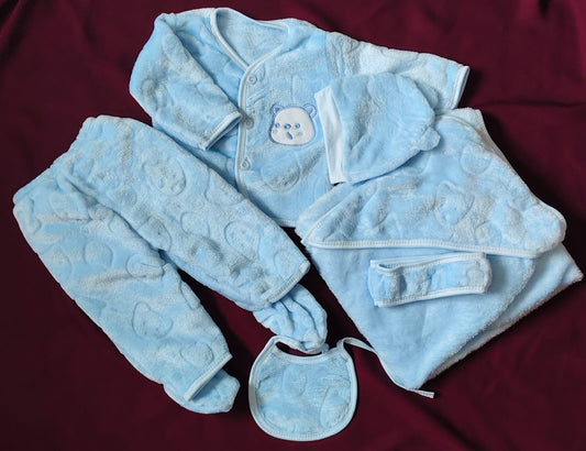 Newborn 6 Pcs Velvet Winter Starter Set – Ferozi