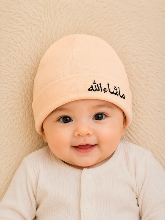 Mashallah Embroidered Cap – Elegant & Meaningful