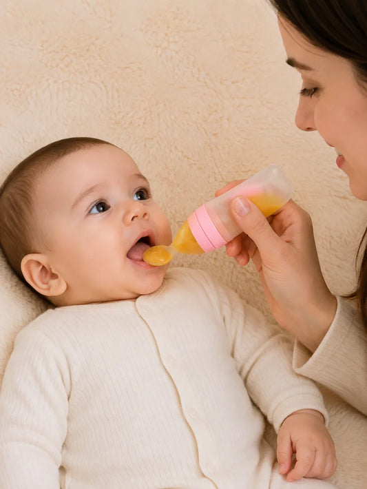 Silicone Baby Food Dispensing Spoon | Squeeze & Serve