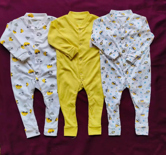 Pack of 3 Baby Rompers – Everyday Wear for Kids
