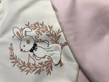 Warm Baby Outfit – Two-Piece Set (Rabbit Design)
