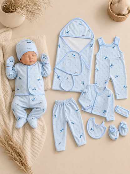 11 Pieces Newborn Winter Starter Set - Complete Baby Essentials