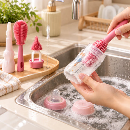 Baby Bottle & Feeder Cleaning Brush Set - Multi-Purpose Cleaning Kit