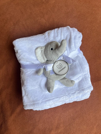 Baby Wrapping Shawl with Cute Teddy Toy - Soft & Cozy Newborn Wrap